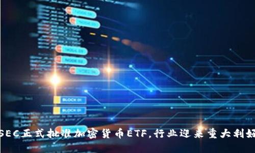 SEC正式批准加密货币ETF，行业迎来重大利好